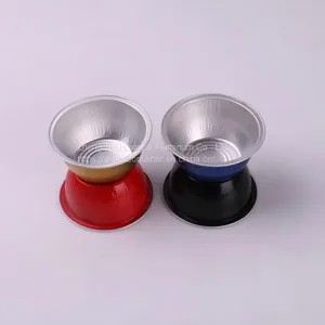 Wholesale Colorful Round Smooth Wall Aluminum Foil Bowl thumbnail-4