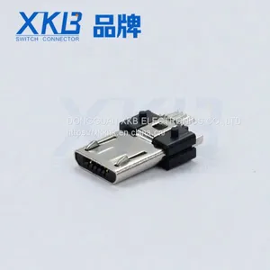 U252-05XN-5BVH11 SMD MICRO Male Usb Connector With Positioning Column thumbnail-1