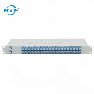 Dual Fiber 40CH DWDM Athermal AWG MUX Demux 1U Rackmount With Monitor thumbnail-1