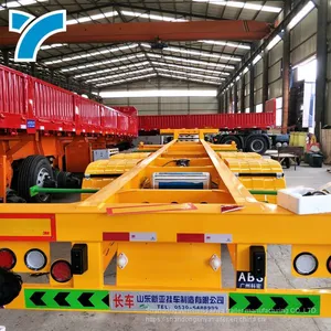 3 Axles 50 Tons 40FT Container Chassis Semi Trailer thumbnail-1