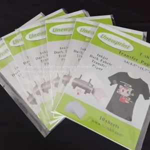 A4 Size Iron-on Transfer Paper for Dark-colored Cotton Fabric, Inkjet Heat Transfer Paper thumbnail-2