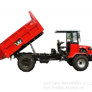 4WD Articulated Steering Fruit Transportation Tractor for Swamp Area thumbnail-2