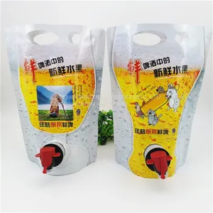 QS Certification Factory Specializes in Customizing Food-grade Nylon Stable-proof Impermeable Juice Beverage Stand-up Packaging Bags thumbnail-1