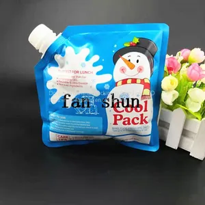 Domestic Ice Bag/drop Resistance/freezing Resistance -30 ℃ Edible/ice Nozzle Bag Sealed Aluminum Foil Bags on Three Sides thumbnail-1