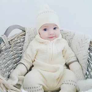Wholesale Products Unisex Baby Winter Clothes Romper Baby Girl 3-24 Months Baby Siamese Jumpsuit With Cap thumbnail-5
