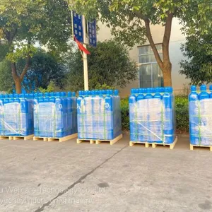 50 L Medical Use Seamless Steel Oxygen Nitrogen Acetylene Hydrogen 150 Bar / 200 Bar Gas Cylinder thumbnail-4