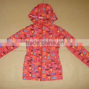 Girls Spring Jackets Raincoat Overall Prints thumbnail-1