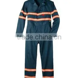 100% Cotton Fire Retardant Coverall With Reflective Tape thumbnail-1