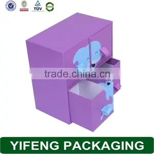 Purple 4 Case Packing Design Cute Clothes Cardboard Box thumbnail-1