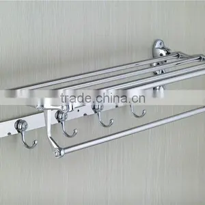 90 Degree Rotation Stainless Barthroom High Quality Towel Shelf With Blue&white Diamond A166 thumbnail-3