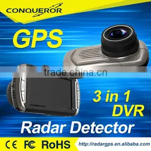 3 IN 1 Combo HD Full 1080P Car Dvr / Remote Radar Detector With GPS Locator New Car Dash Cam thumbnail-1