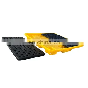 High Quality Eco-friendly 1460x1460 4 Drum Square Plastic Pallet Heavy Duty For Storage Spill Control thumbnail-5