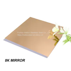 Gold Mirror 304 Two Sides Stainless Steel Sheet thumbnail-1