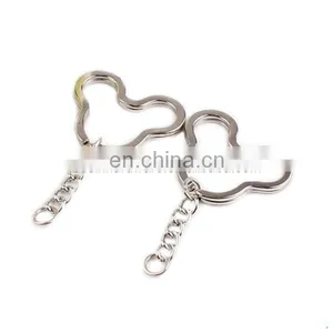 Fashion High Quality Gift Metal Key Ring Mickey Split Ring With Chain thumbnail-1