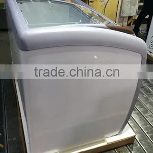 Glass Top Chest Freezer Showcase Sliding Glass Doors thumbnail-4