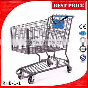 Large Metal Shopping Trolley With Child Seat Wheels(RHB-1-1) thumbnail-1