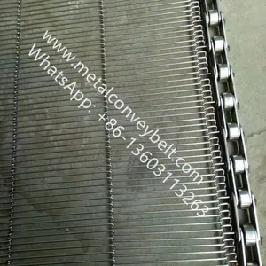 Flat Flex Driven Conveyor Metal Belt Conveyor Wire Belt For Cooling Cake thumbnail-1