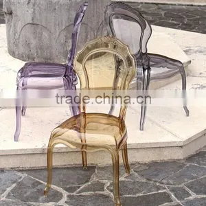 High Quality Clear Glass Belle Chair thumbnail-1