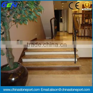 Beautiful Light Emperdor Grey Marble Indoor Stairs thumbnail-1