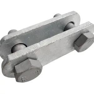 Hot Dip Galvanized Parallel Hanging Plate P-12 P-7 Double Eye Connection Cable Power Fittings thumbnail-5