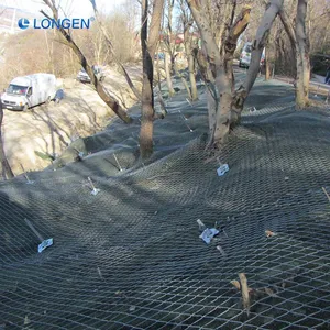Rockfall Netting G80 4 1770Mpa High Tensile Strength Rockfall Netting Galvanized High Tensile Wire Mesh for Slope Stabilization thumbnail-3