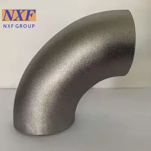NXF UNS N10276 2.4819/NiMo16Cr15W/C276 OD DN15-1200 Thickness SCH10-XXS Nickel Alloy 90/45 Deg LR/SR Butt Welding Elbow thumbnail-1