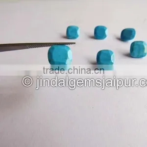 Wholesale Loose Gemstone Turquoise Cut Square 9 MM thumbnail-1