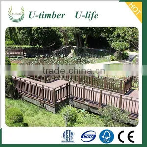 Long Lifetime Decorative Garden Wood Plastic Composite Fencing thumbnail-1
