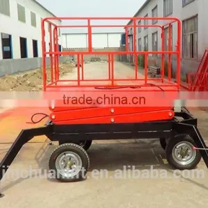 1.35~16m, 0.3 Ton Portable Hydraulic Scissor Car Lift /pneumatic Scissor Car Lift /car Lift for Sale thumbnail-4