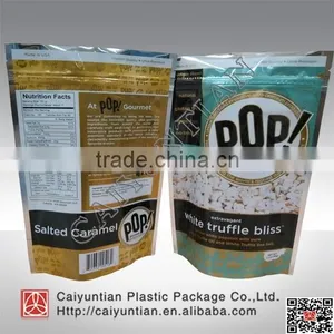 Resealable Snack Bag Stand Up Plastic Bag for Food BPA Free Reusable Pouch thumbnail-1