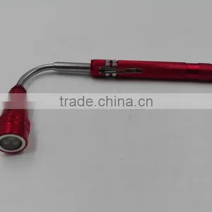 Telescopic Aluminum 3led Flashlight Magnet Tool Pick Up Telescopic Flashlight thumbnail-5