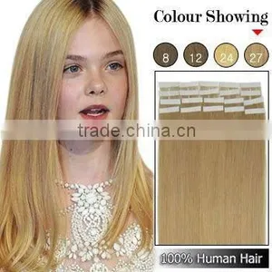 Top Quality PU Skin Hair Weft/Brazilian Remy Tape Hair Extension thumbnail-1