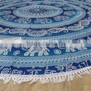 Mandala Round Beach Towel thumbnail-2