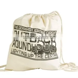 2016 Promotional Library Cotton BackPack With Drawstring thumbnail-1