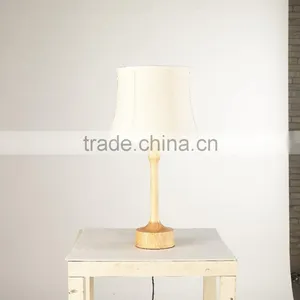 Wooden LED Table Lamp Wood LED Table Light JK-879-08 2016 Hot Sale Modern Wood Lampbody Fabric Shade Table Reading Lamp thumbnail-1