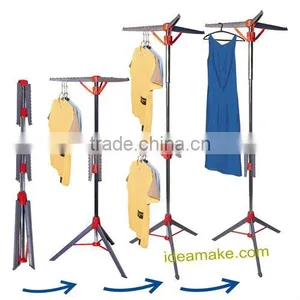 Collapsable Clothes Hangers & Extension Pole Hangaway thumbnail-1