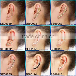 Latest Fashion Hot Sale New Design Clip Earring With Pearl E671 thumbnail-5