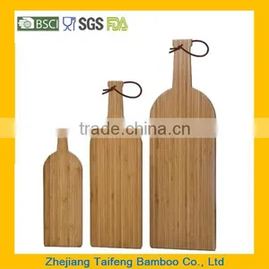 Wine Bottle Shape Cutting Board Bamboo Cutting Board thumbnail-1