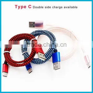 Aluminium Alloy Nylon Colorful Micro Braided Usb Cable Usb 3.1 Type c Cable Micro Usb Charging Cable for Type C Mobile Phone thumbnail-2
