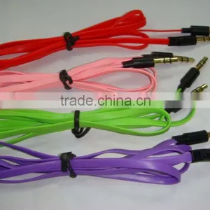 New Fashion Colorful Noodle Audio Cable thumbnail-4