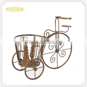 Garden Balcony Bicycle Flower Pot Removable Holder for Home Deco thumbnail-2