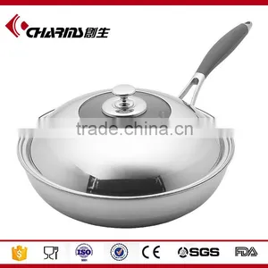 Charms Kitchen Stainless Steel Triply Mini Wok thumbnail-5