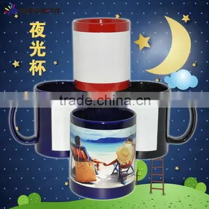 11oz Red Luminous Coffee Mug thumbnail-3