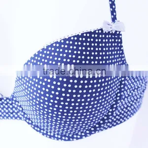 China Bra Factory Dot Print Girls Underwear Bra New Design thumbnail-2