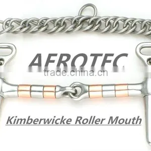 Horse Equipment Kimberwicke Roller Mouth Horse Bits thumbnail-1