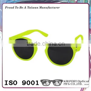 Fashionable Neon Color Design Dark Gray uv Protective Lens pc Material Vintage Sunglasses for Wholesale thumbnail-4