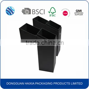 Black Hot Stamp Cardboard Packaging Box for Wine thumbnail-2