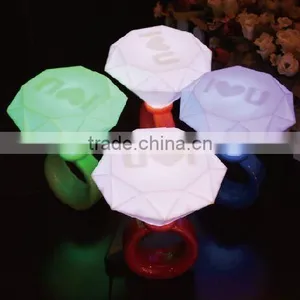 Creative USB Diamond Shape Led Night Light,led Circle Ring Light, Led Table Baby Light thumbnail-2