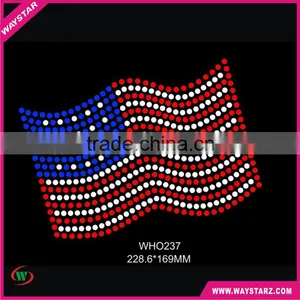American Flag Design Rhinestone Templates Transfers thumbnail-1