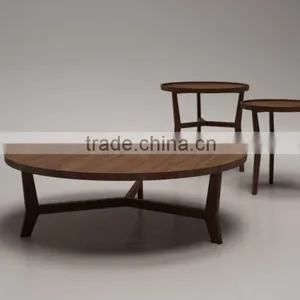 Italian Modern Wood Small Coffee Table (T-84A+B+C) thumbnail-2